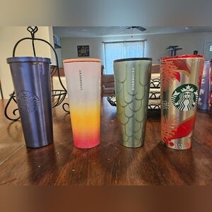 Metal starbucks cups